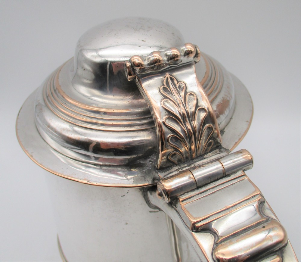 A Fine Early 19th Century Old Sheffield Plated Lidded Tankard View III