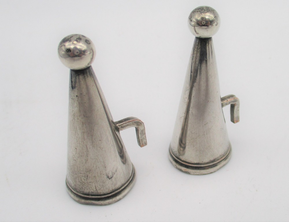 A Rare Small Pair of Old Sheffield Plated Chamber Candlesticks  View V