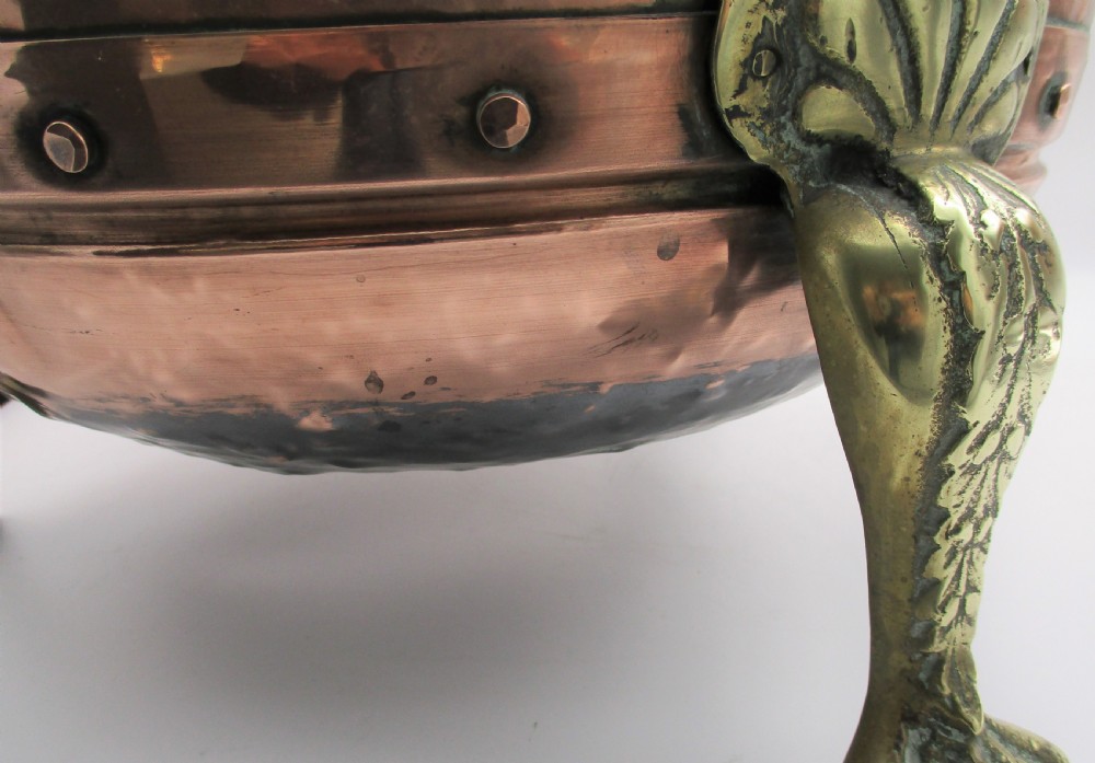 A Late 19th Century Copper & Brass Fireside Log Bucket View IX