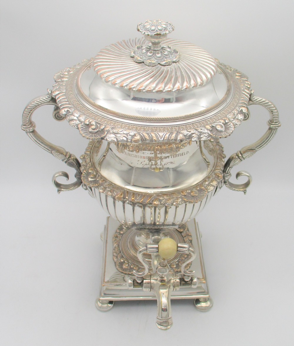 Superb 19th Century Silver Plated Samovar / Tea Urn View II