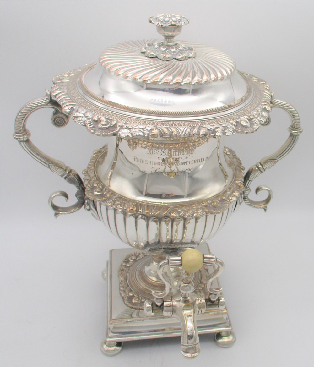 Superb 19th Century Silver Plated Samovar / Tea Urn View III