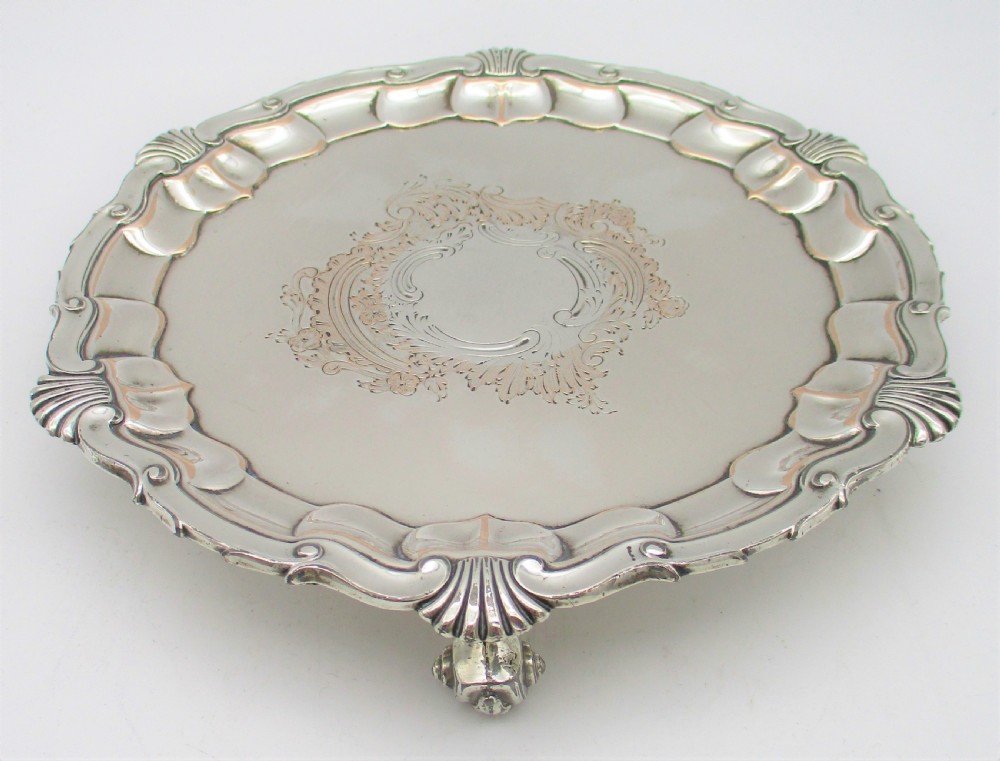 An Early 19th Century Old Sheffield Plated Card Tray View III