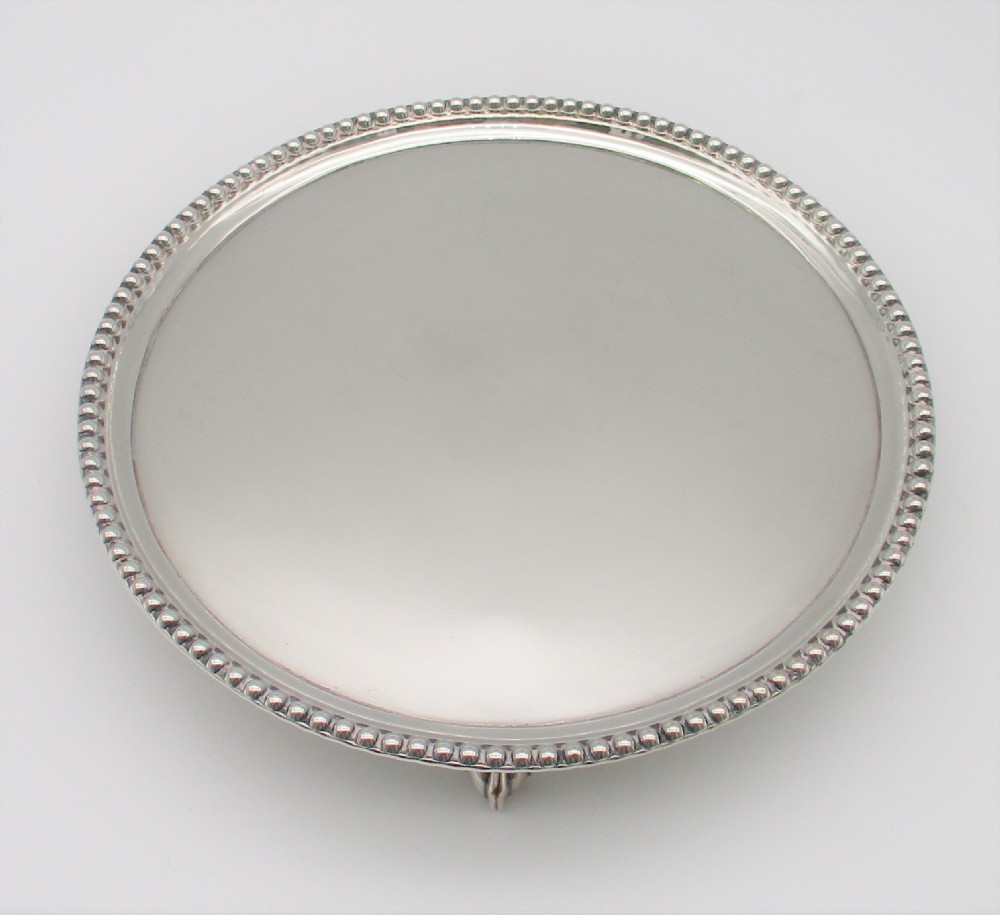 Small Old Sheffield Plated Card Tray c1800 View II