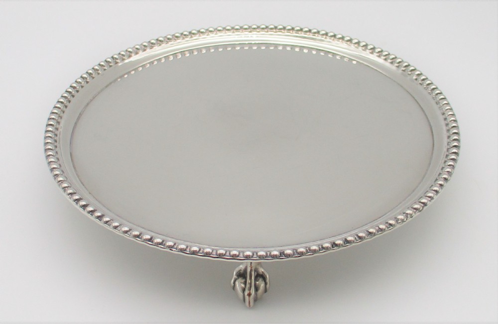 Small Old Sheffield Plated Card Tray c1800 View III