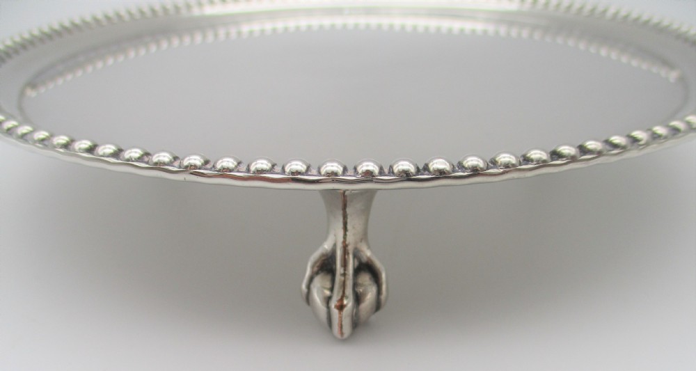 Small Old Sheffield Plated Card Tray c1800 View IV