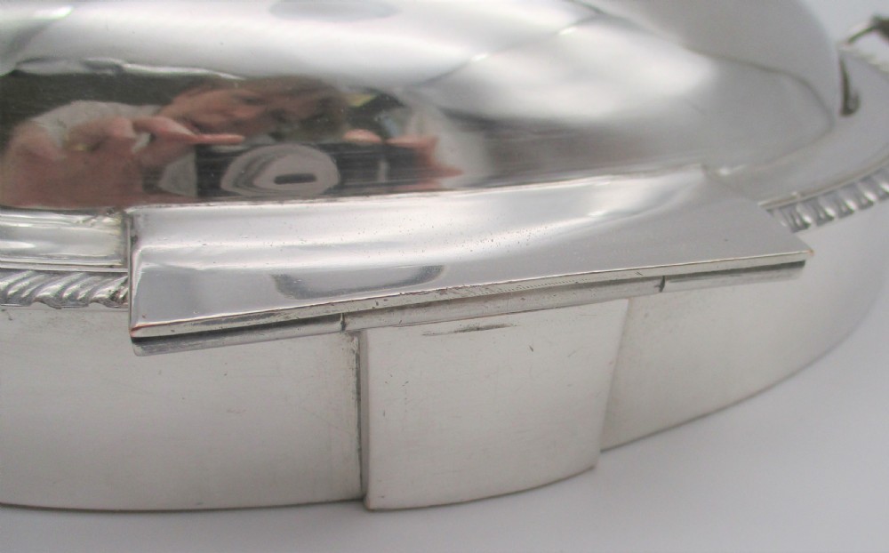 Fine Small Old Sheffield Plated Warming Dish c1800  View X