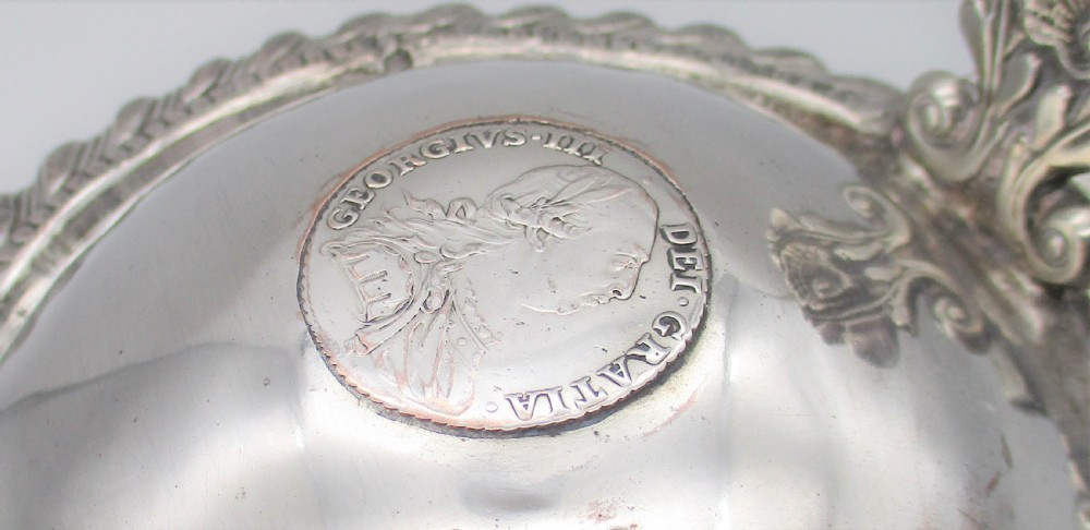 Rare Large Old Sheffield Plated Lidded Tankard c1780 View VII
