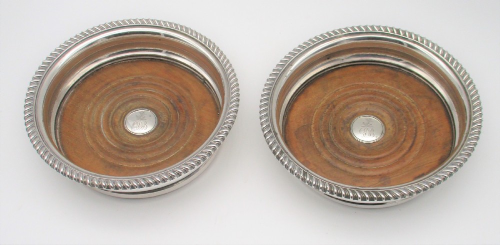 Pair of Old Sheffield Plated Bottle Coasters by Matthew Boulton c1800 View II