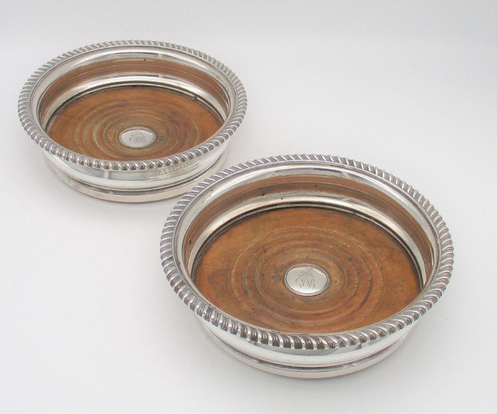 Pair of Old Sheffield Plated Bottle Coasters by Matthew Boulton c1800 View IV
