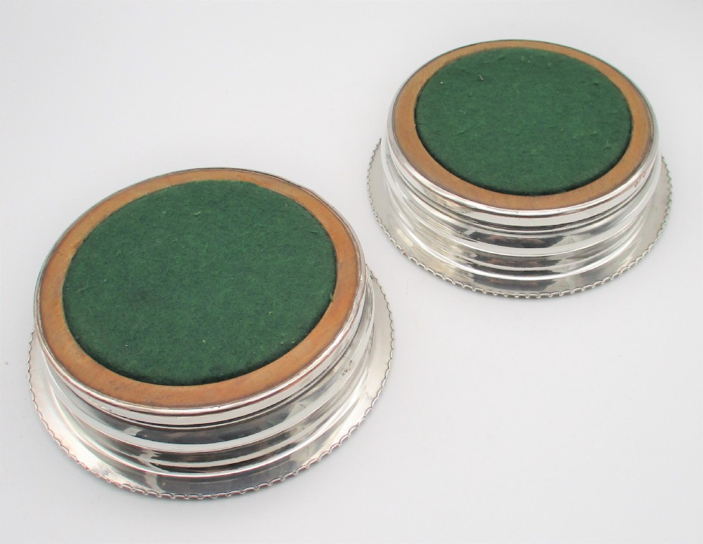 Pair of Old Sheffield Plated Bottle Coasters by Matthew Boulton c1800 View VIII