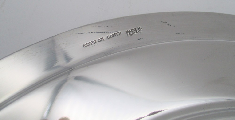Rare Set of 12 Silver Plated Dinner Plates - 11
