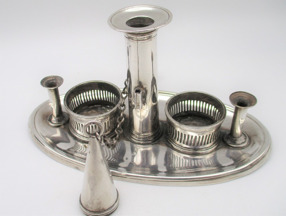 A Rare Old Sheffield Plated Ink Stand c1800 View V
