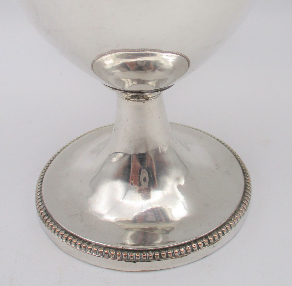 A Fine Old Sheffield Plated Bon Bon Dish with Cranberry Liner View IV
