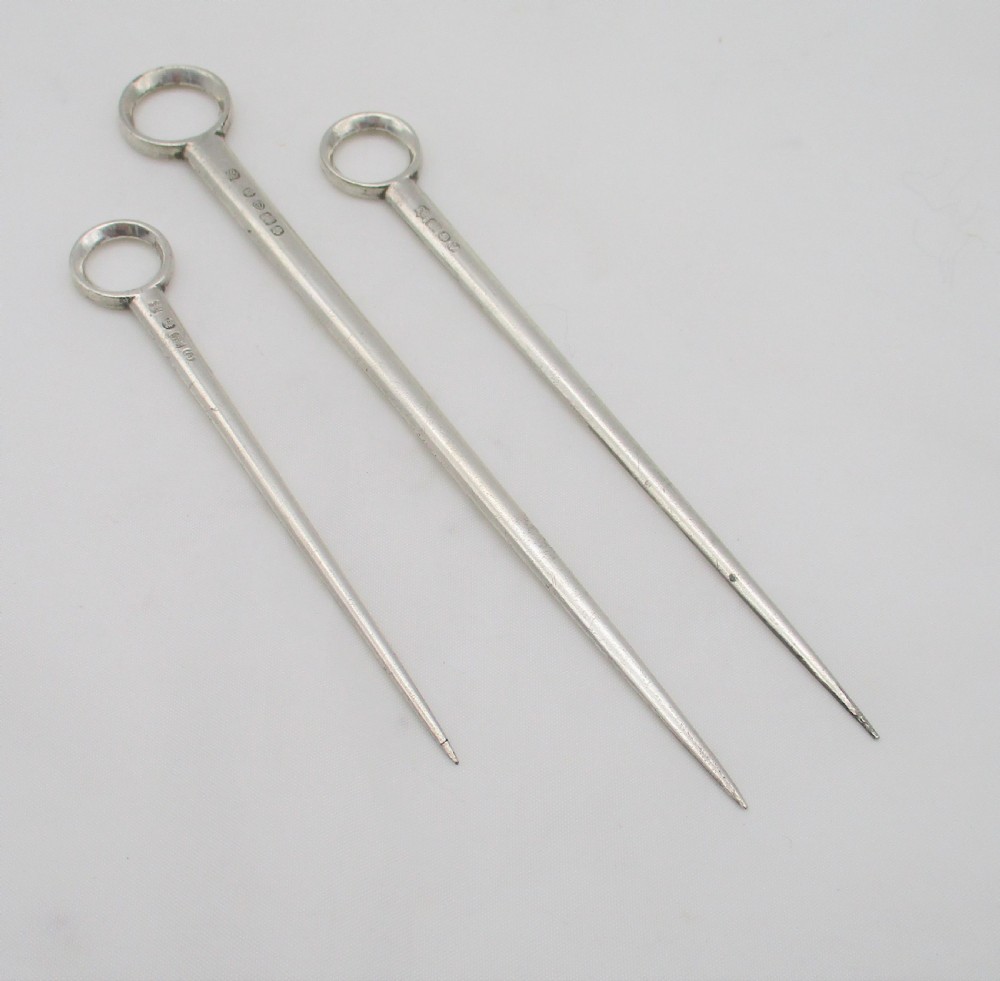 A Collection of early 19th Century Close Plated Meat Skewers View V