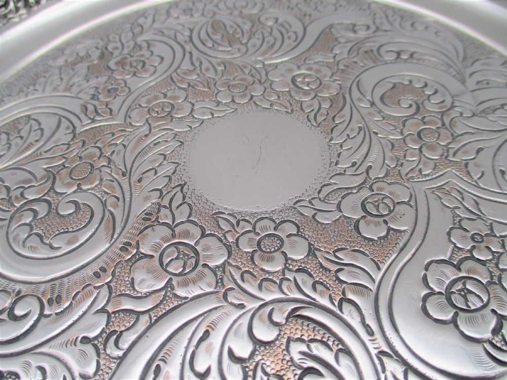 A Fine Old Sheffield Plated Drinks Tray c1820 View III