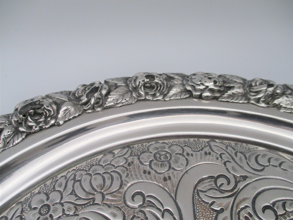 A Fine Old Sheffield Plated Drinks Tray c1820 View V