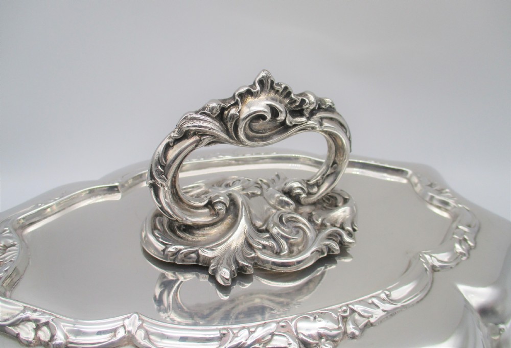 Fine Pair of 19th Century Silver Plated Serving Tureens View IV