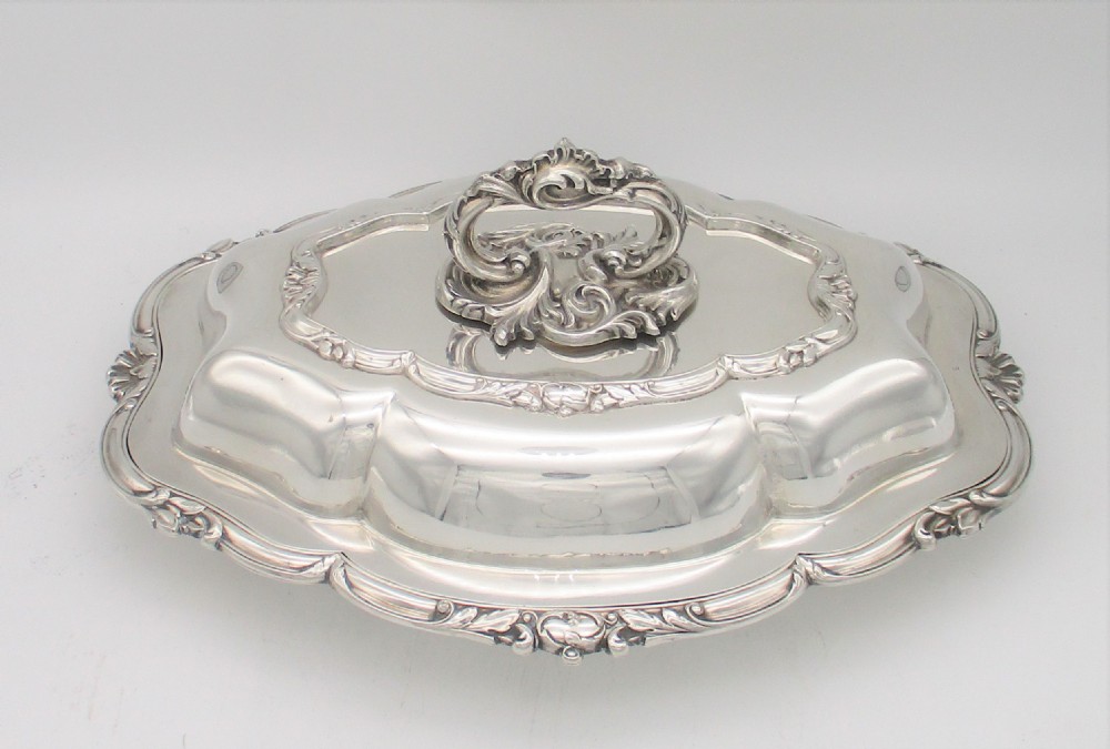 Fine Pair of 19th Century Silver Plated Serving Tureens View V