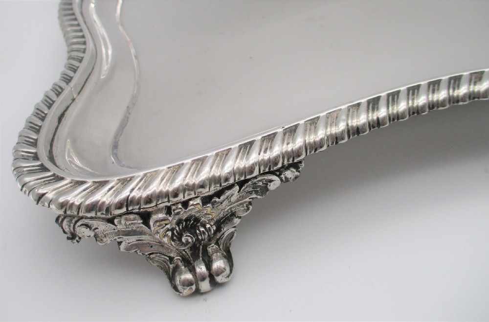 A Rare Pair of Old Sheffield Plated Serving Trays View VI