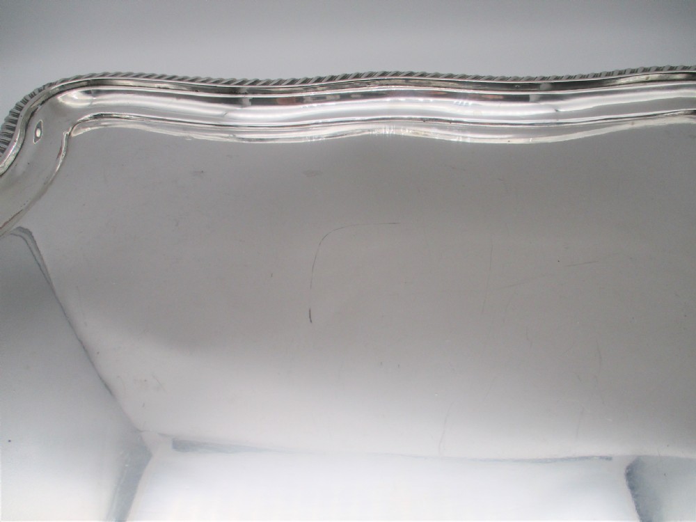 A Rare Pair of Old Sheffield Plated Serving Trays View VIII