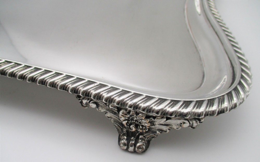 A Rare Pair of Old Sheffield Plated Serving Trays View XI