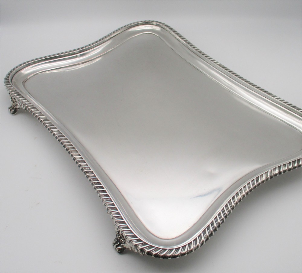 A Rare Pair of Old Sheffield Plated Serving Trays View XII