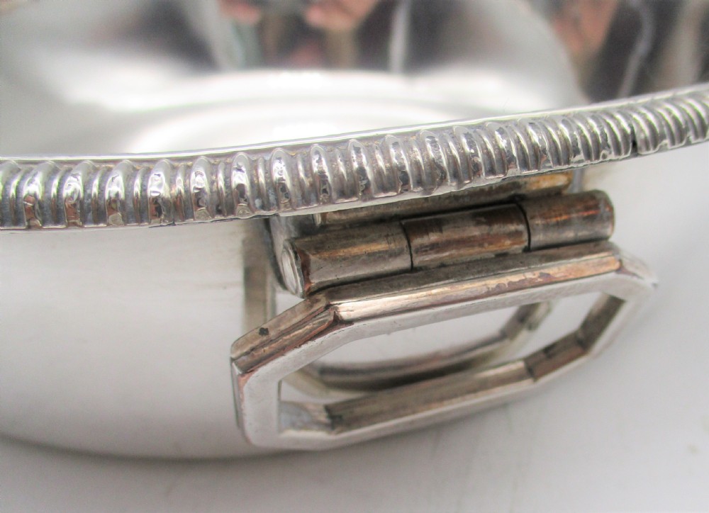 An Unusual Old Sheffield Plated Domed Lidded Dish View V