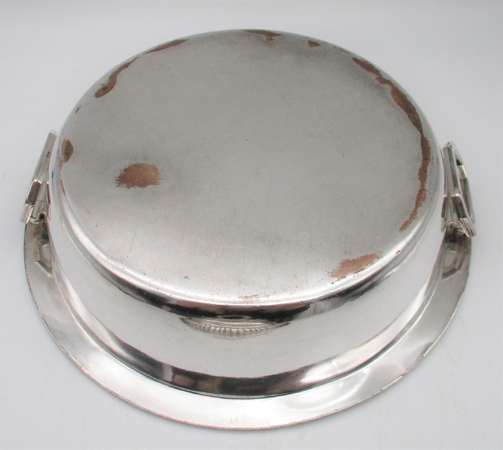 An Unusual Old Sheffield Plated Domed Lidded Dish View VI