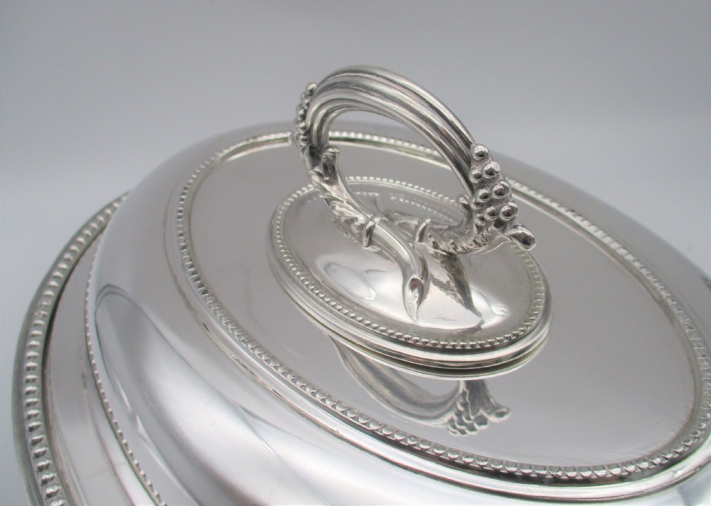 A Fine Silver Plated Warming Tureen by Dixons View III