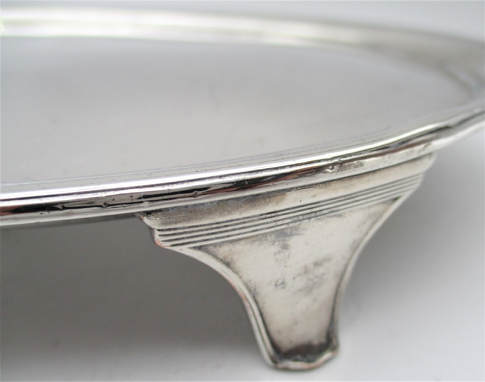 A Small Oval Old Sheffield Plated Serving Tray View III