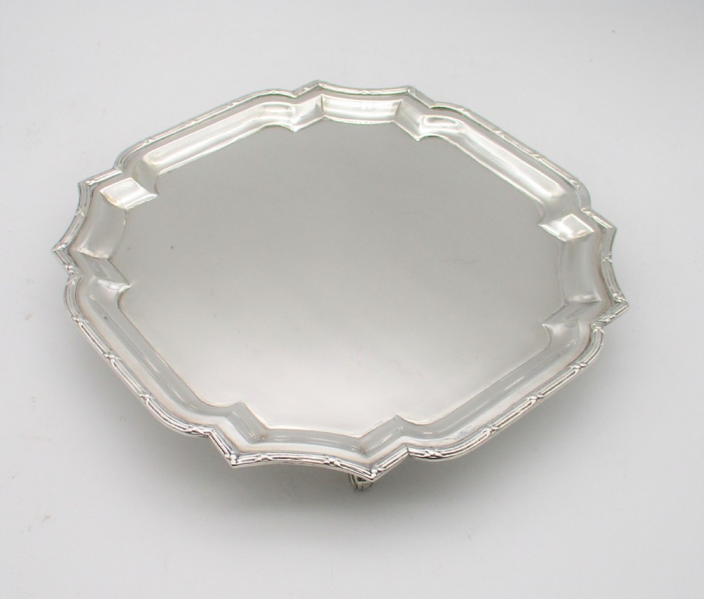 A Fine Small Silver Plated Drinks Tray