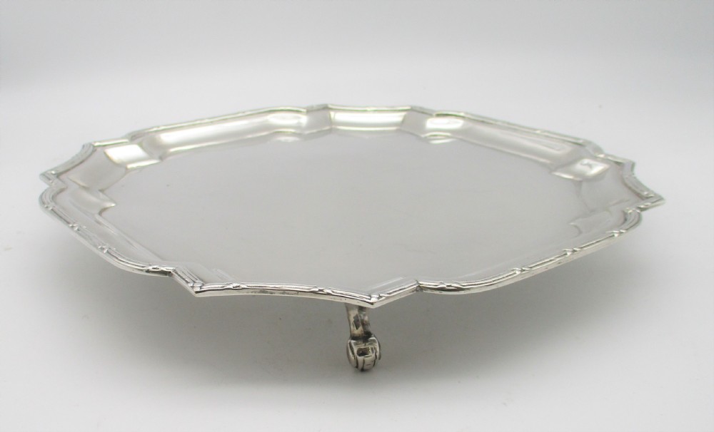 A Fine Small Silver Plated Drinks Tray View II