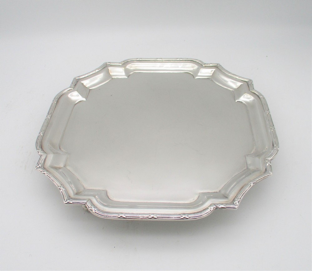 A Fine Small Silver Plated Drinks Tray View III