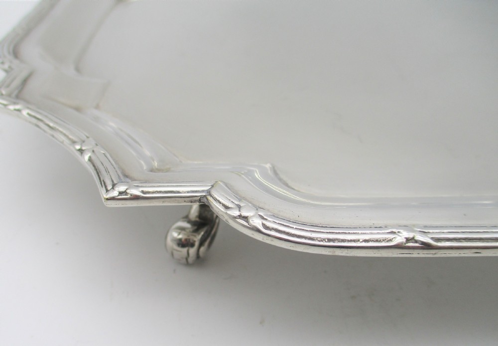 A Fine Small Silver Plated Drinks Tray View IV