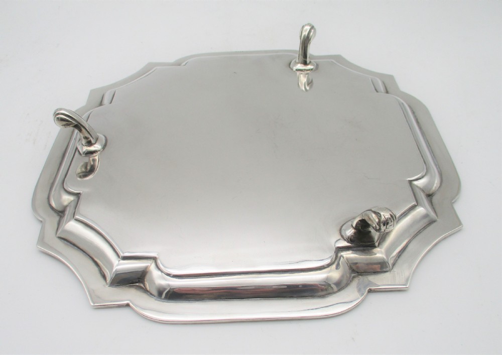 A Fine Small Silver Plated Drinks Tray View V