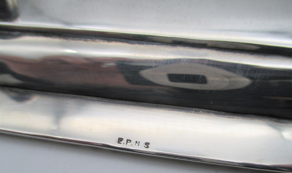 A Fine Small Silver Plated Drinks Tray View VI