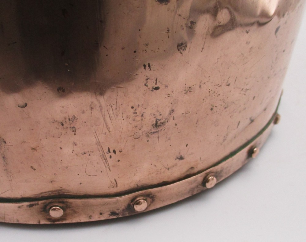 A Good Late 19th Century Copper Coal Bucket  View V