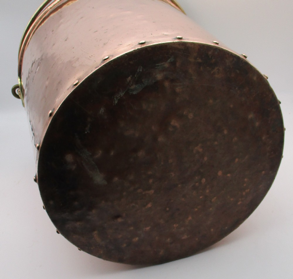 A Good Late 19th Century Copper Coal Bucket  View VII