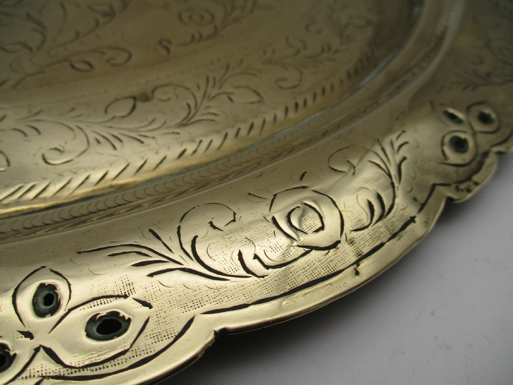 Fine Brass Benares Style Tray Top Folding Table View XI