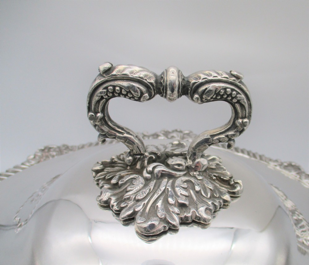Very Large Old Sheffield Plated Warming Tureen c1840 View II