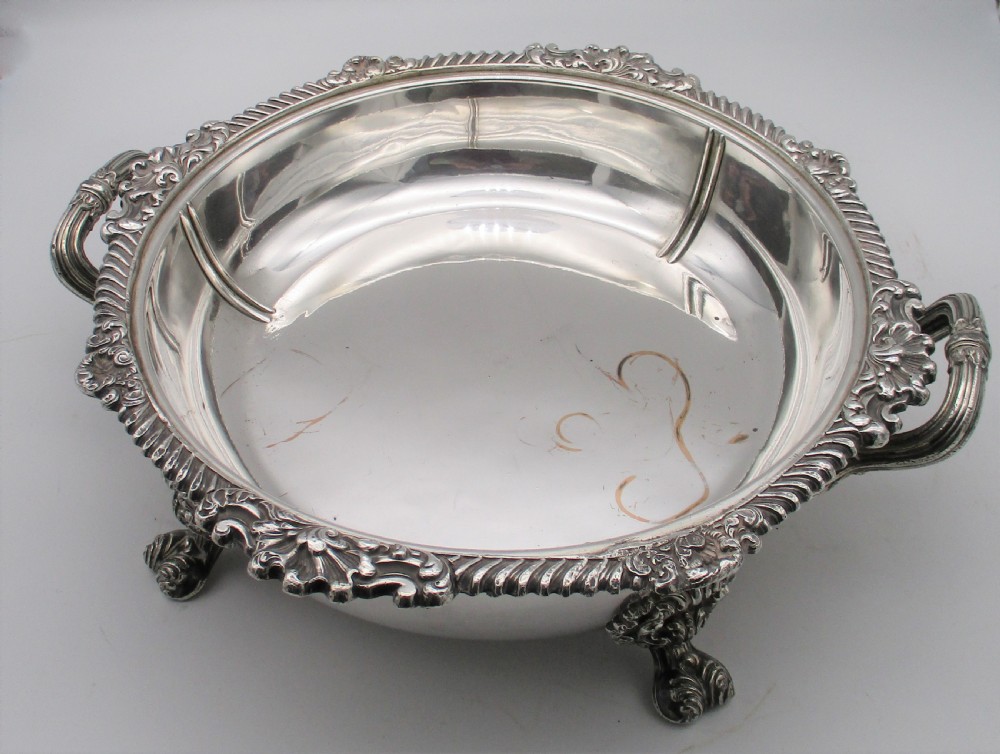 Very Large Old Sheffield Plated Warming Tureen c1840 View VI