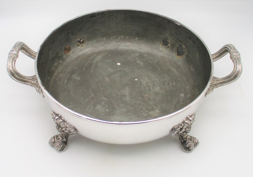 Very Large Old Sheffield Plated Warming Tureen c1840 View VII