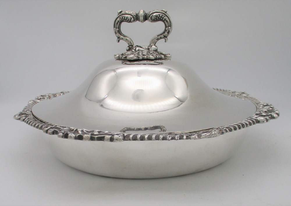 Very Large Old Sheffield Plated Warming Tureen c1840 View IX