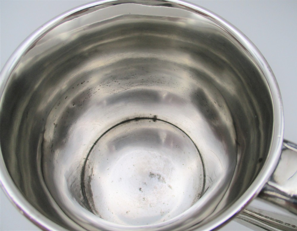 A Pair of Old Sheffield Plated Pint Tankards View IV