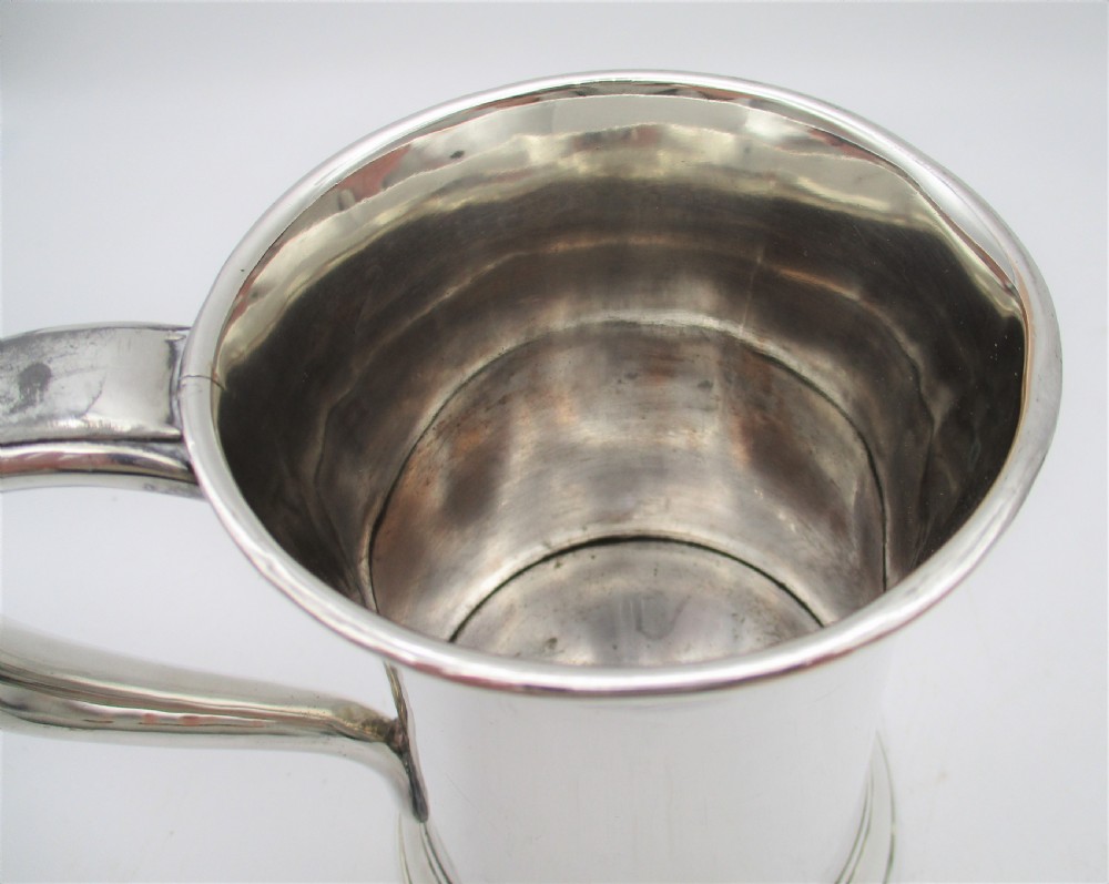 A Pair of Old Sheffield Plated Pint Tankards View VI