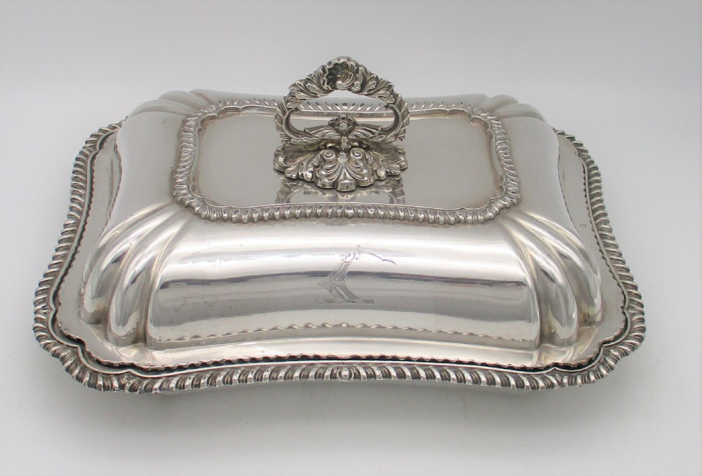 Matthew Boulton Old Sheffield Plated Serving Tureen with Crest