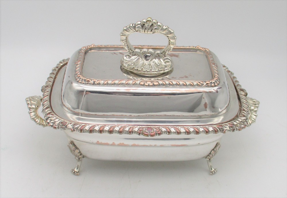 A Fine Old Sheffield Plated Sauce Tureen c1820