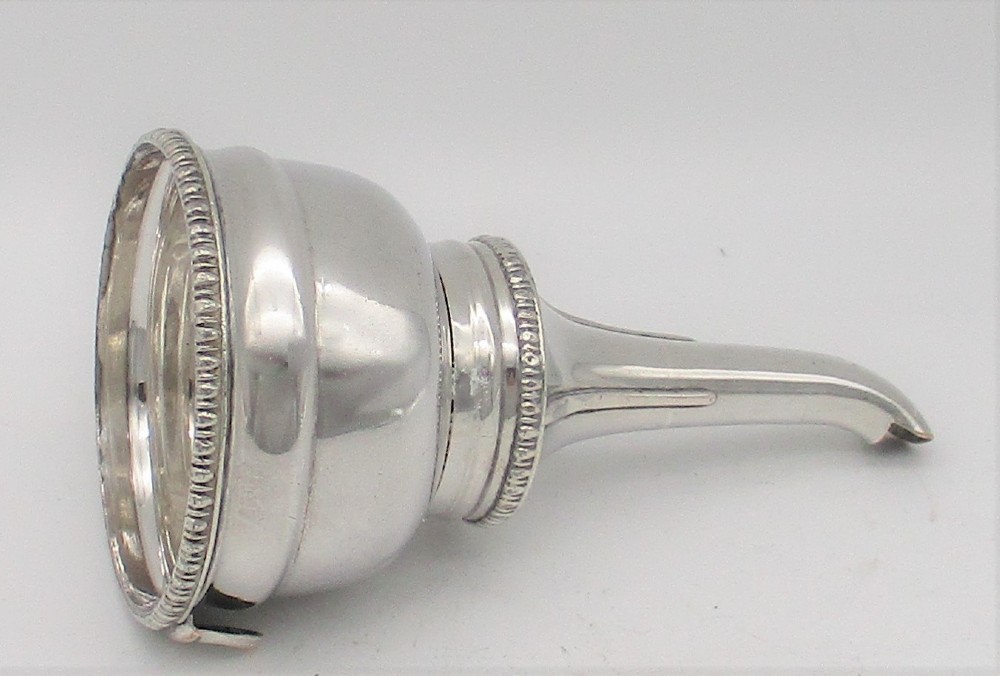 An Old Sheffield Plated Wine Funnel