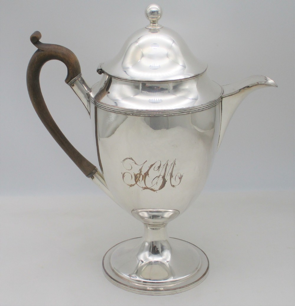 Late 18th Century Old Sheffield Plated Coffee Jug View VII