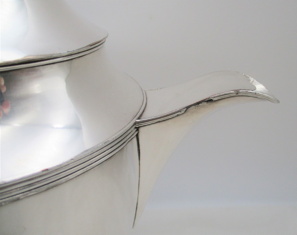 Late 18th Century Old Sheffield Plated Coffee Jug View IX